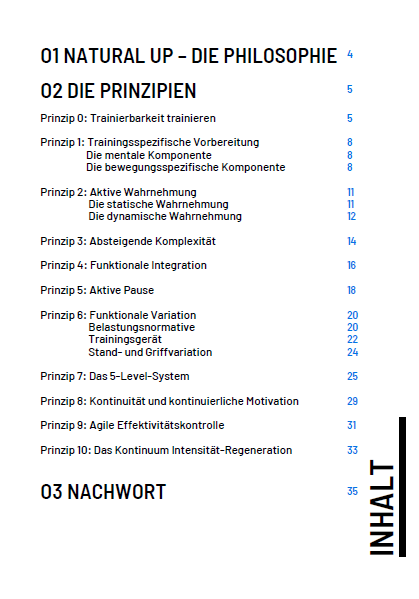 Natural UP Trainingsguide (PDF) - Endlich effektiv trainieren